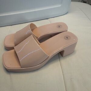 Urban Outfitters Jelly Mule Sandals Size 8